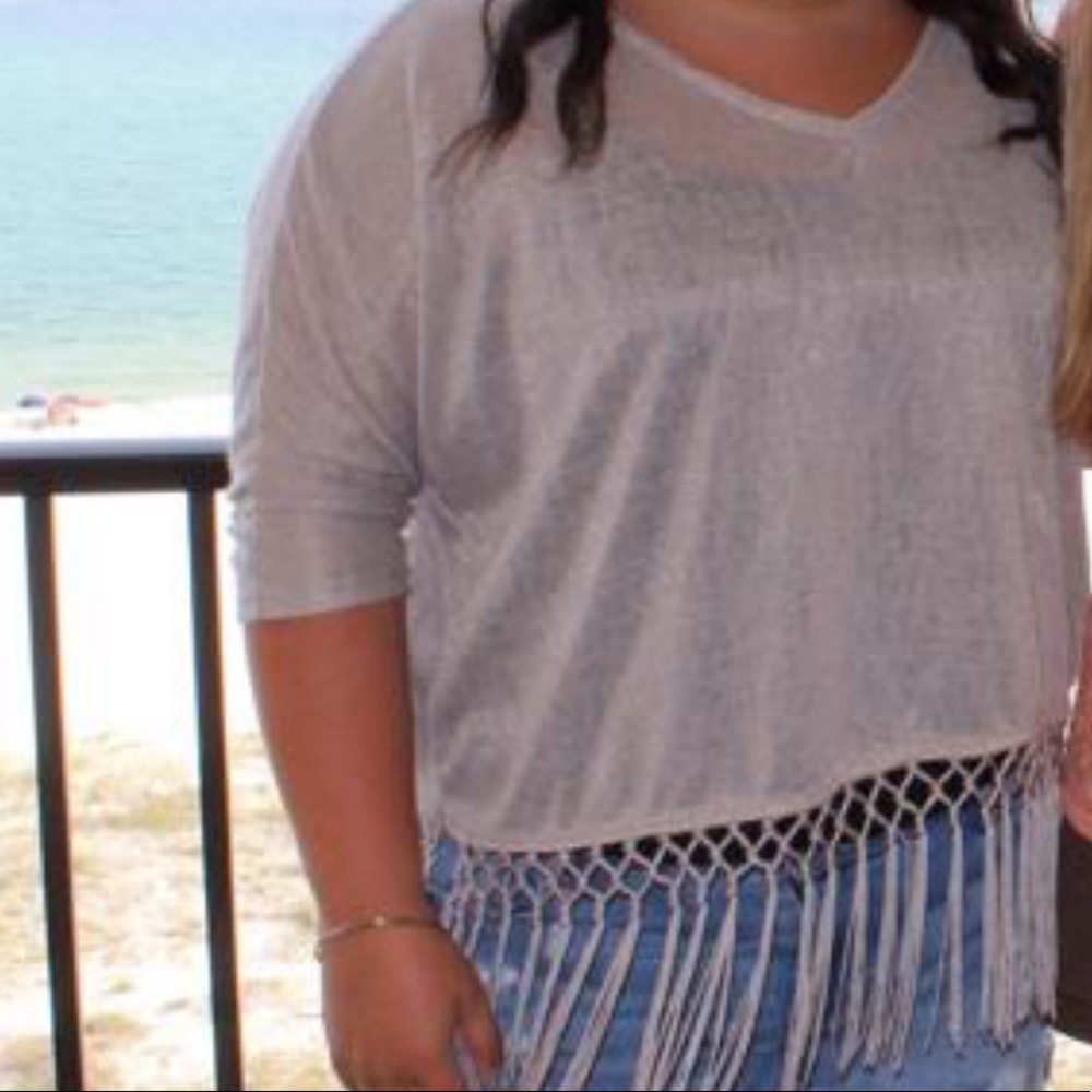 The most fun fringe blouse!